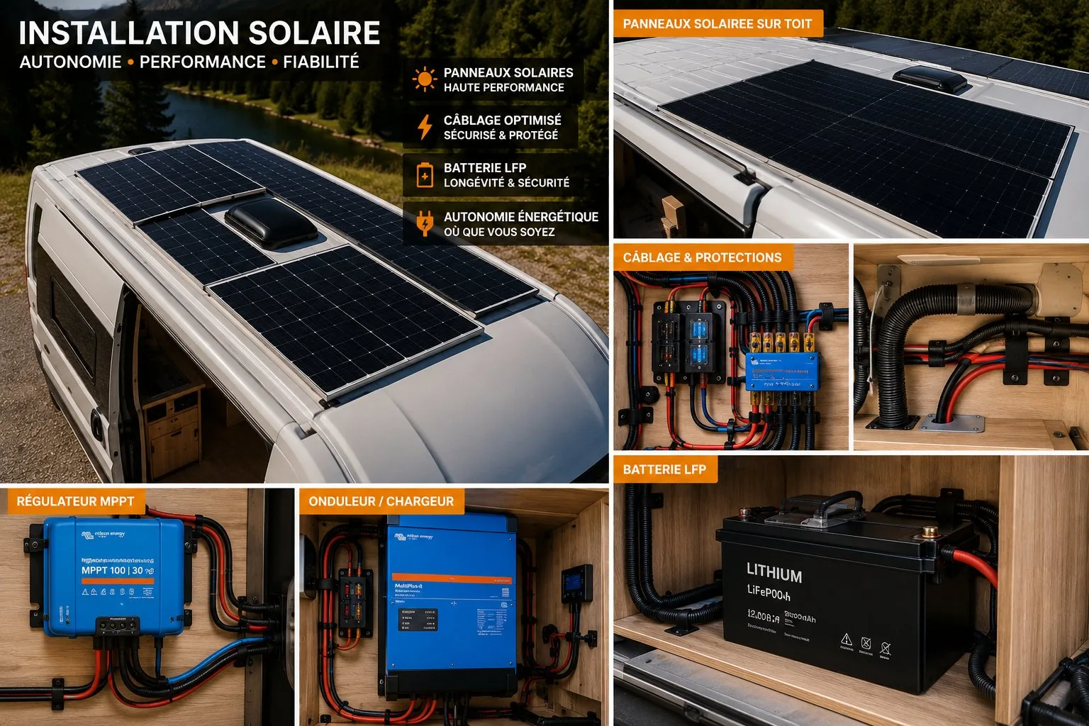 Électricité solaire 12V van : le guide complet 2025